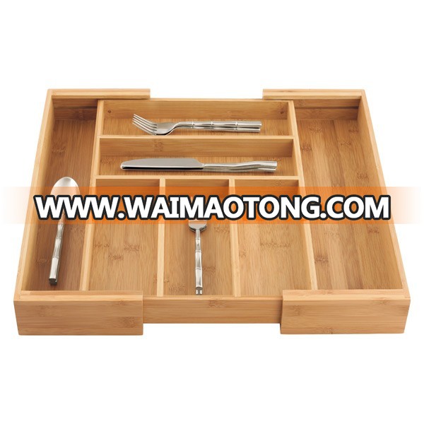 Unique Modern Utensils Space Saving Bamboo Cutlery Tray